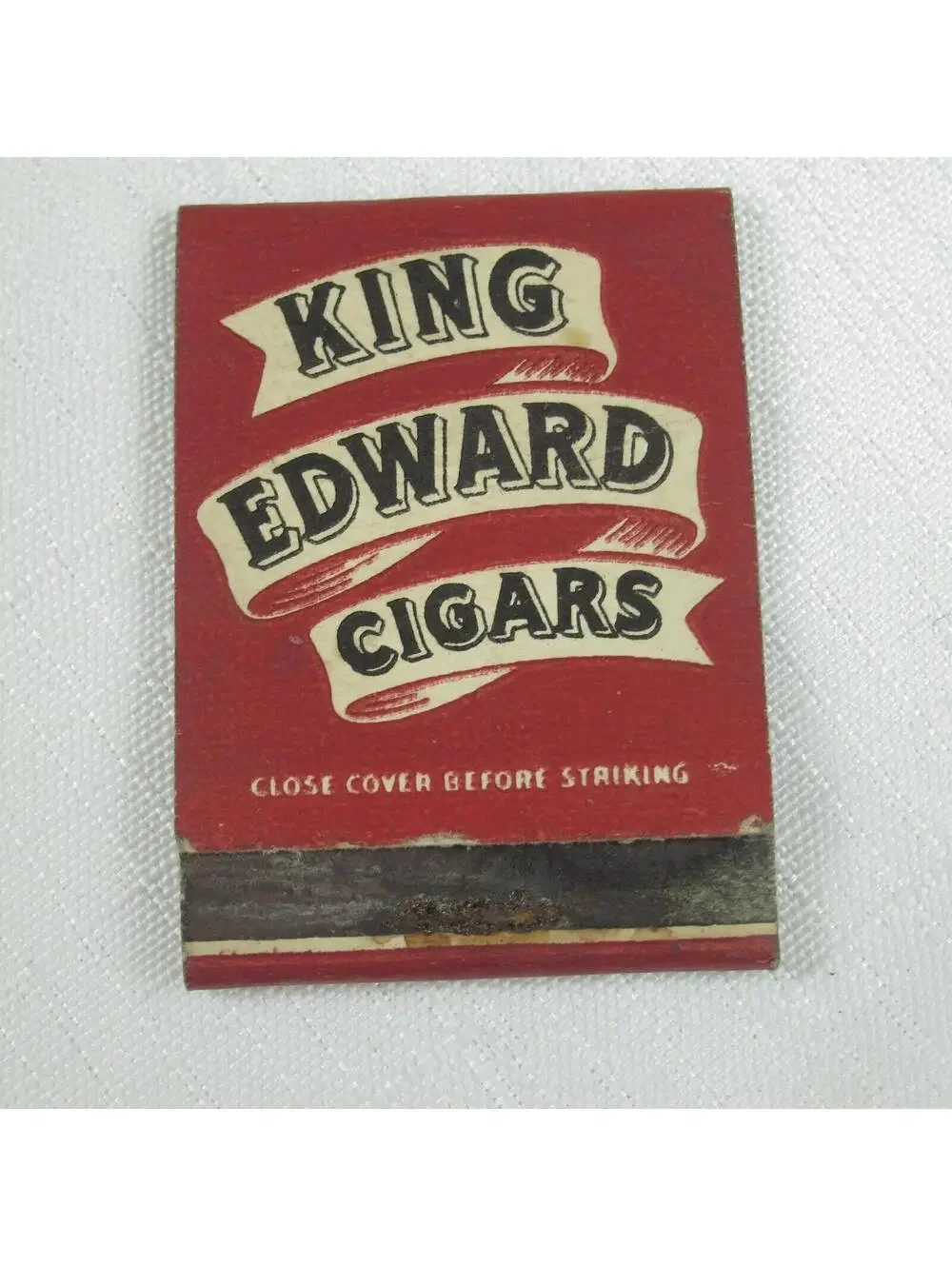 2 Vintage Matchbook Cover King Edwards Cigars Florida, The Hall Cigar Store Ohio